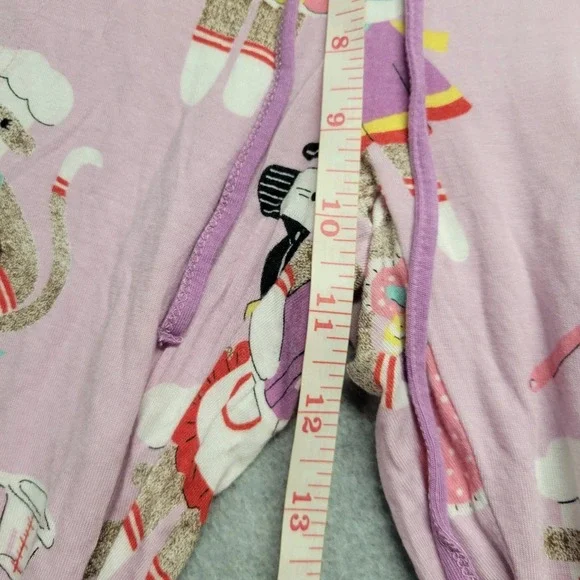 Nick & Nora 2-piece PJ Coat Set Baking Monkey Monkies Size X-Small Pink - Picture 13 of 16